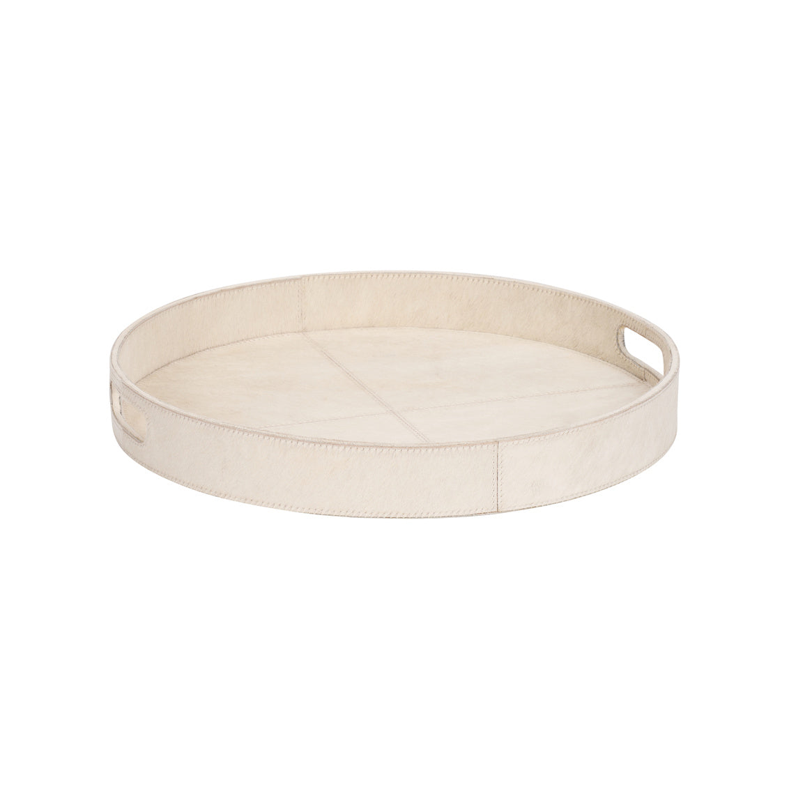 Round Hair on Hide Tray