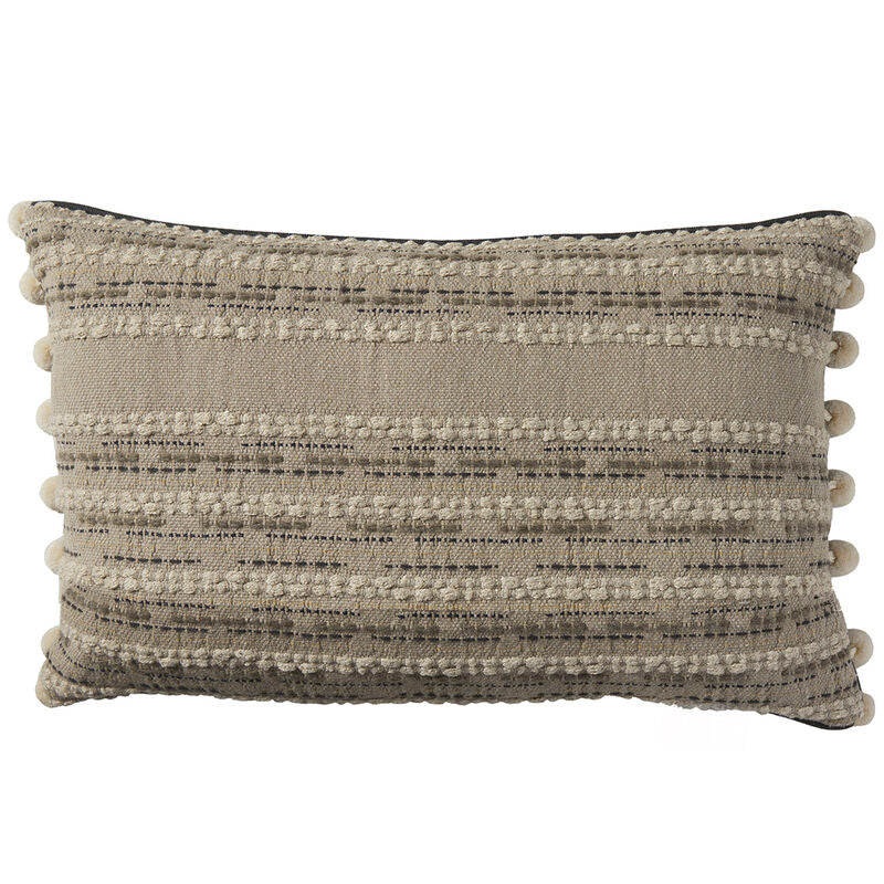 Blanket Stripe Fossil Feather 18x18