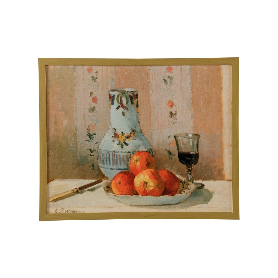 Still Life with Apples and Pitcher I in 17h x 24w x 1d / Canvas - Chelsea House