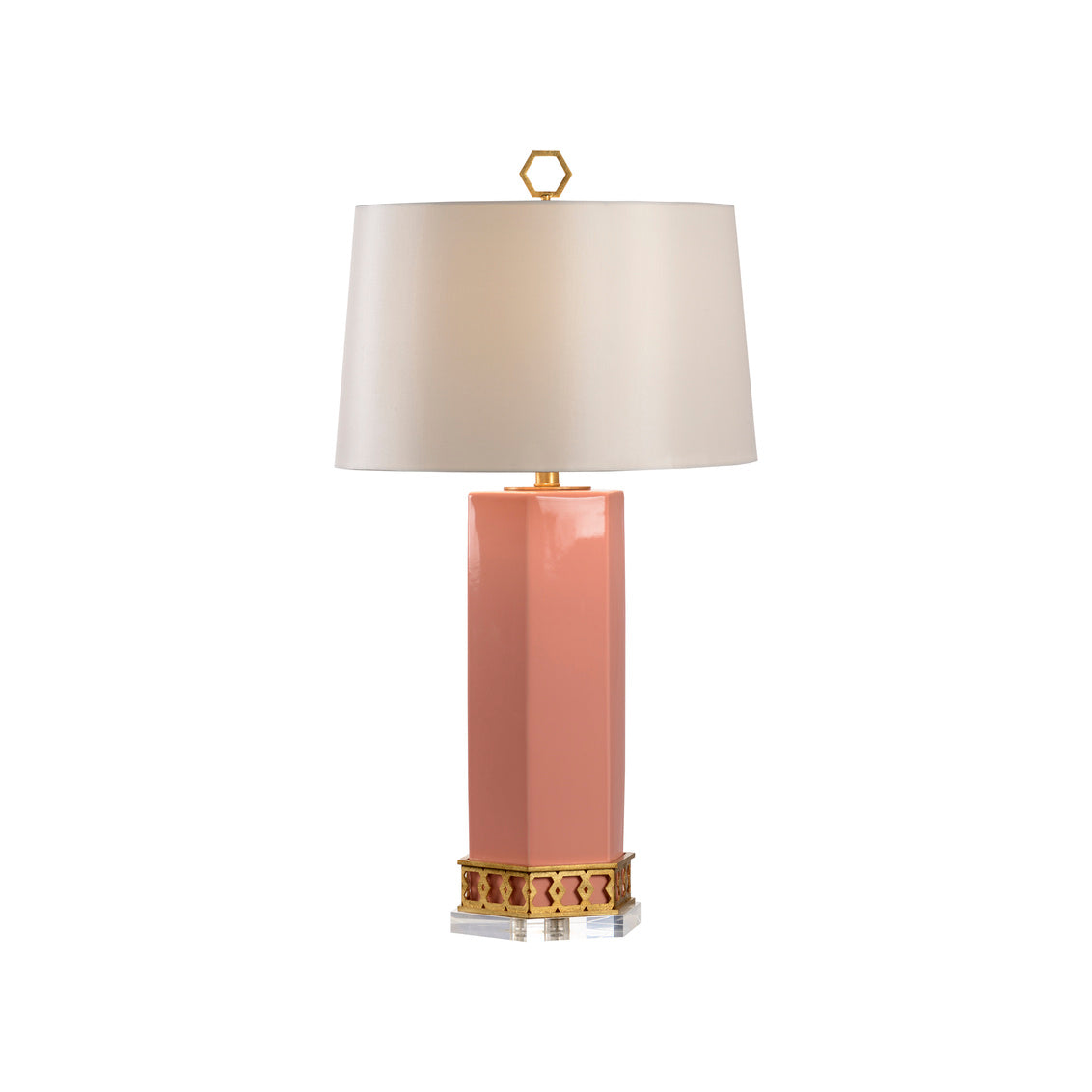 Miriam Table Lamp - Coral in 33 / Ceramic/Porcelain - Chelsea House