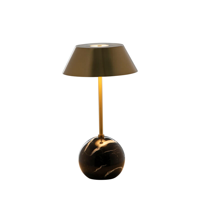 Firefly Table Lamp - BrassNero Marquina Black