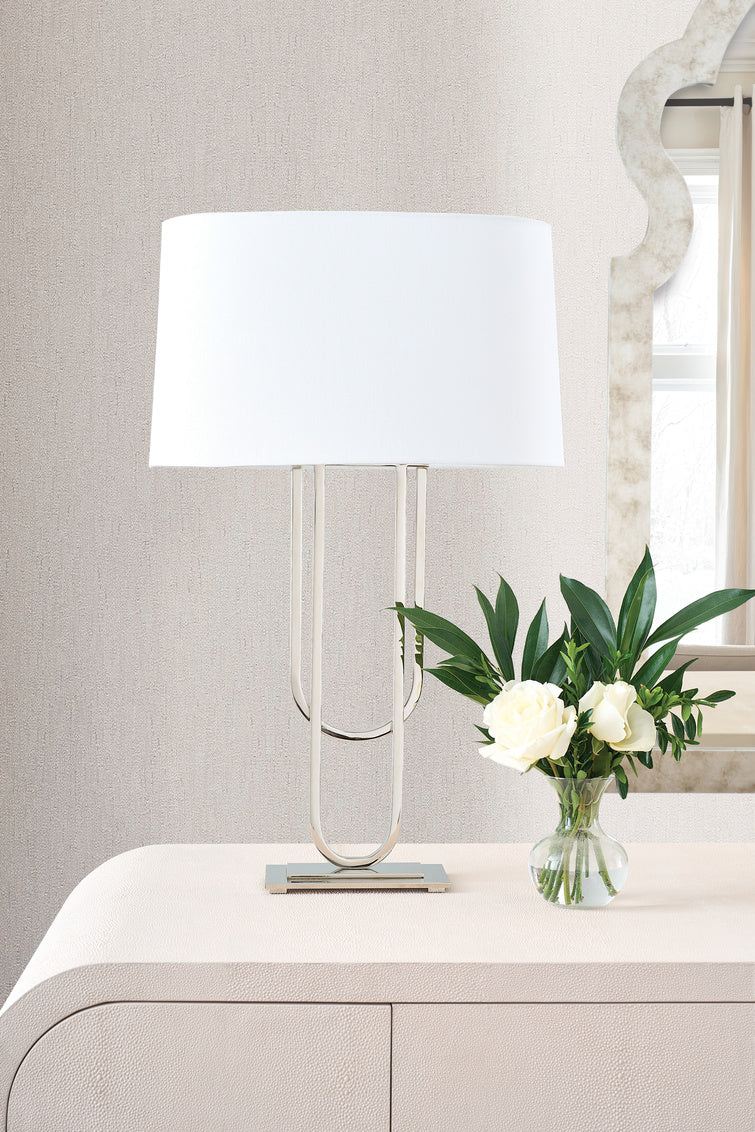 Odeon Table Lamp - Polished Nickel in 29.5 / Metal - Chelsea House