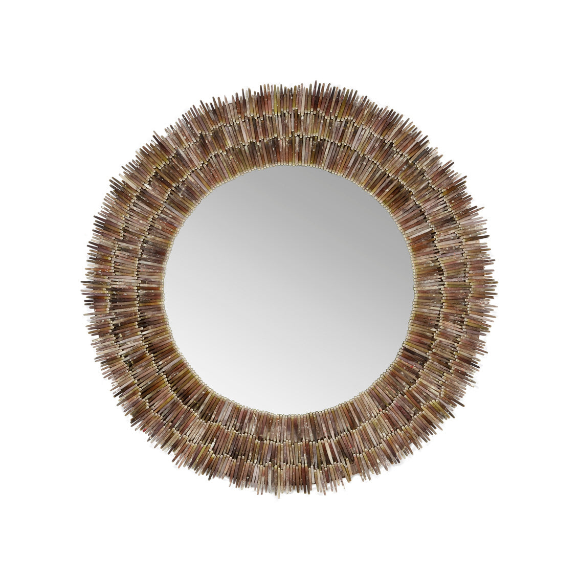 Urchin Spine Mirror in 38 / Shell - Chelsea House