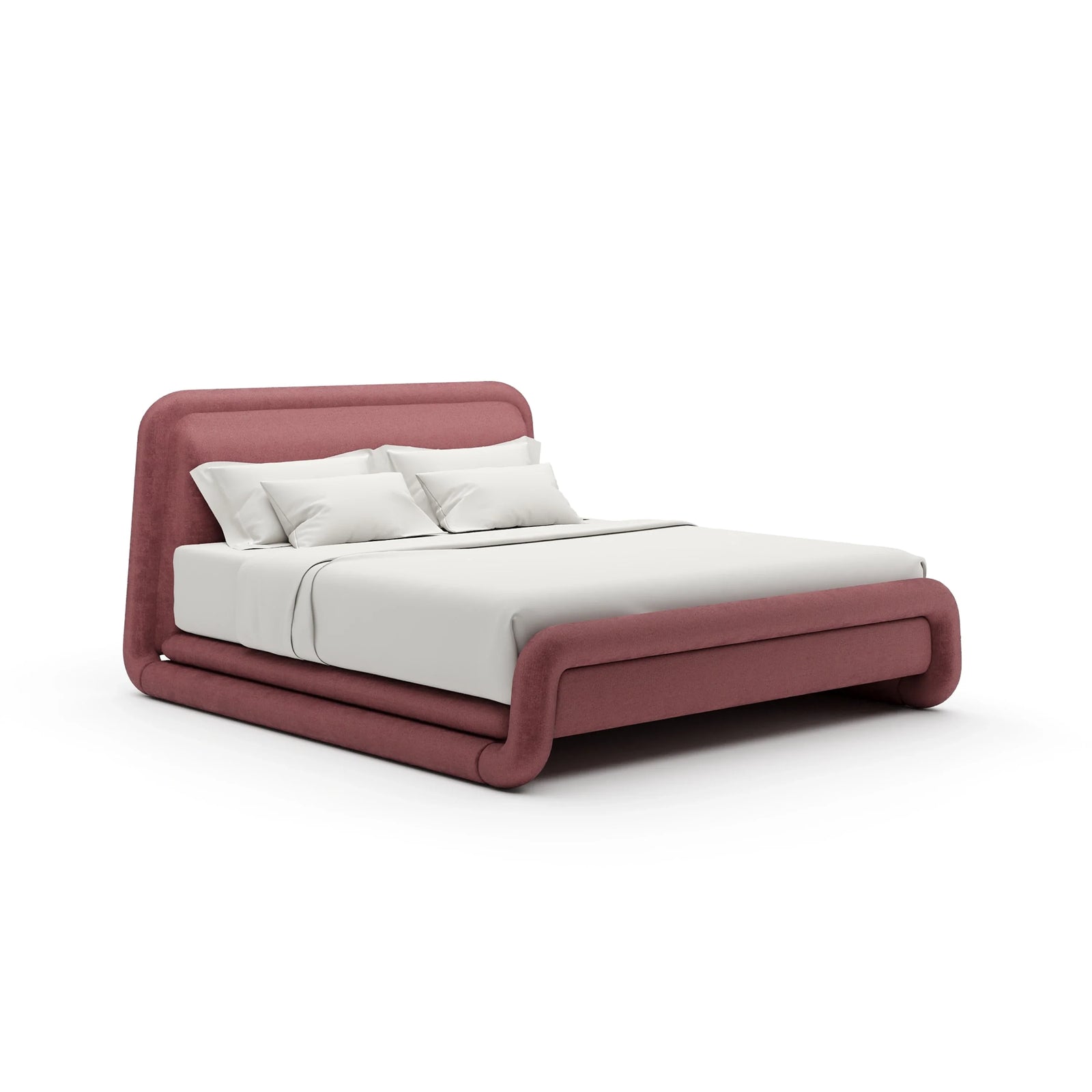 Bold King Bed - Dusty Rose