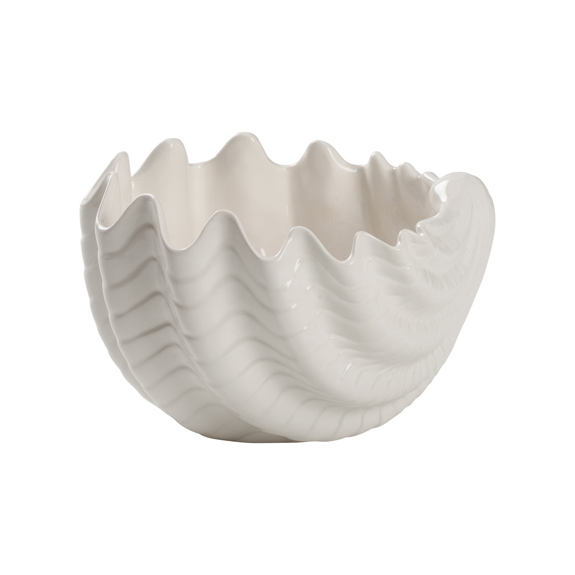 Venus Oyster Bowl (MD) in White Glaze / Ceramic/Porcelain - Chelsea House