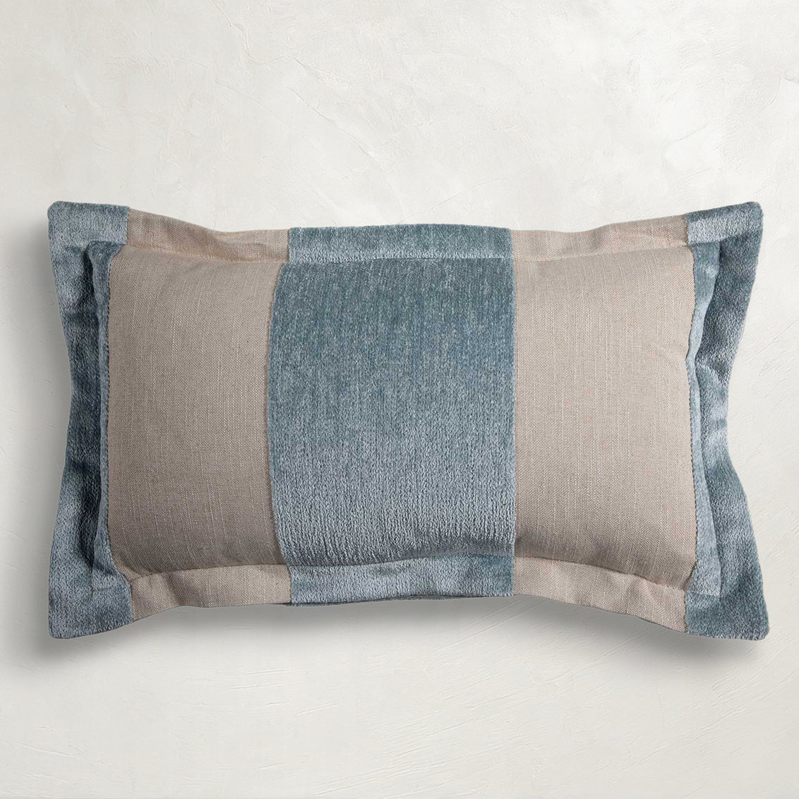 Wide Stripe Chenille Mist Poly 14x24
