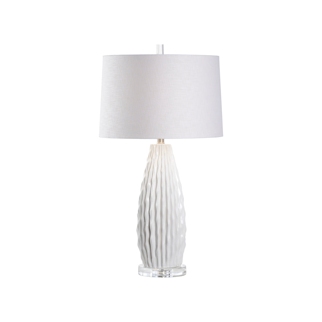 Saguaro Lamp - White