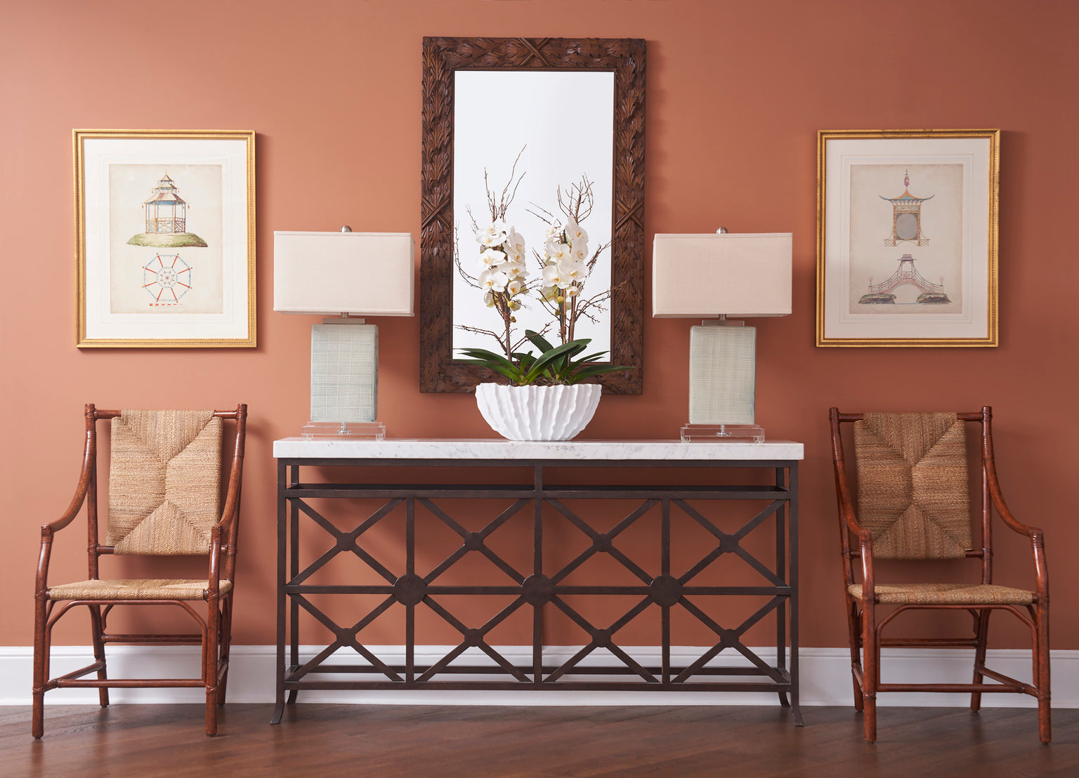 Eton Manor Sofa Table - Bronze in 35 / Bronze - Chelsea House