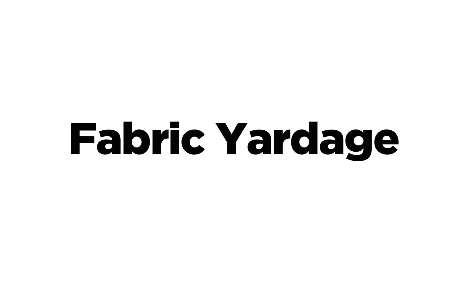 Fabric Yardage