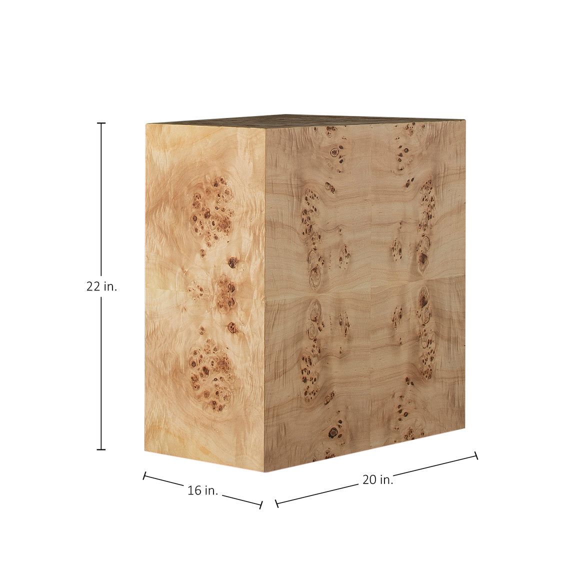 Alistair Side Table - Burl