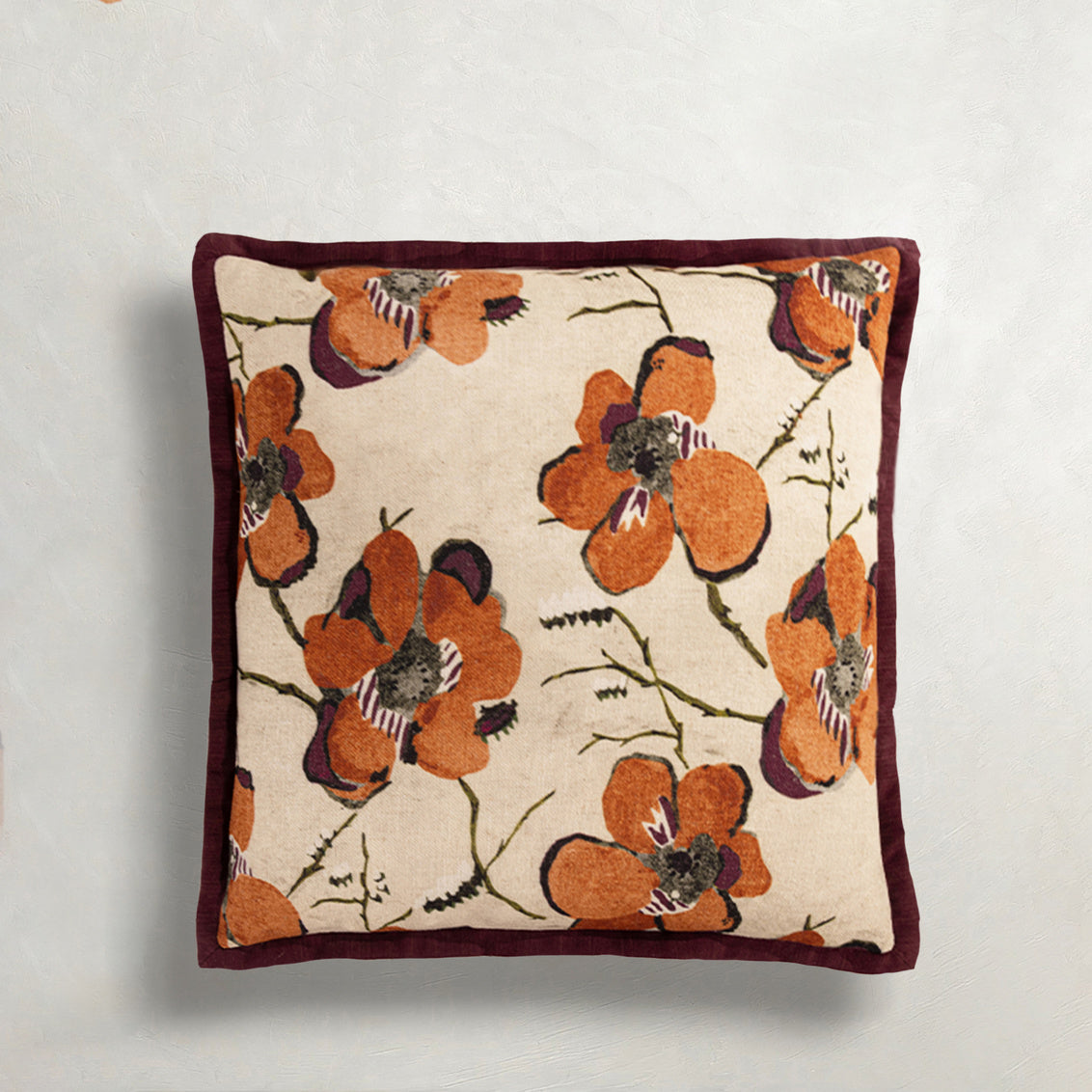 Blossom Spice Feather 22x22
