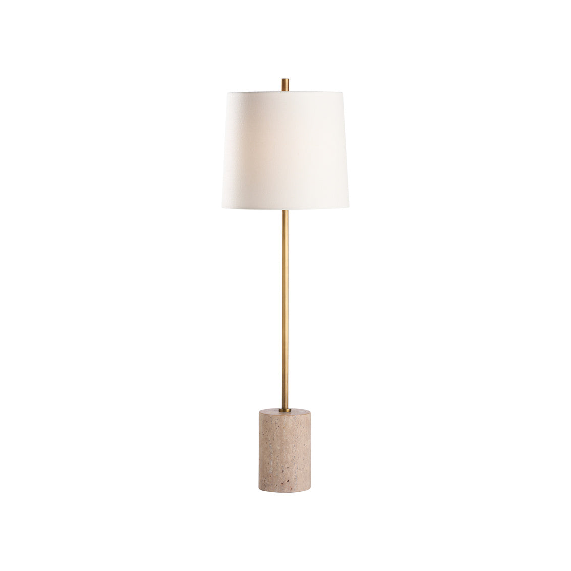 Lambeth Table Lamp-Travertine