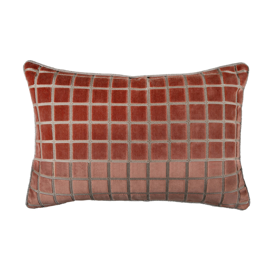 Checkered Terracotta Feather 14x24
