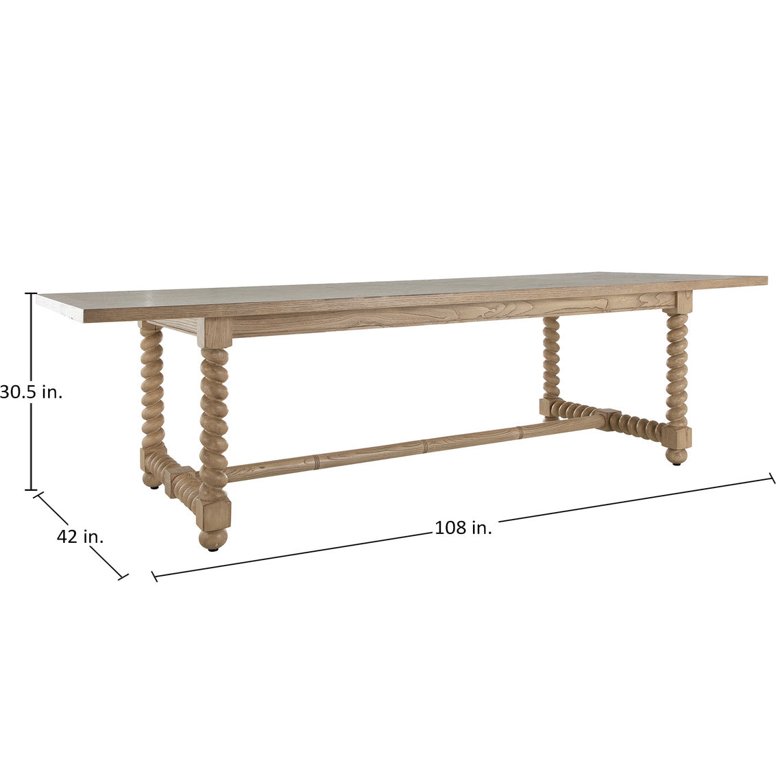 Ferdinand Dining Table 108'