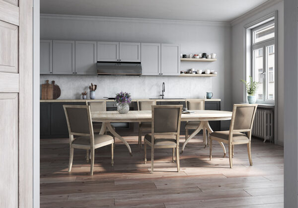 Solar Spider Leg Dining Table 112"