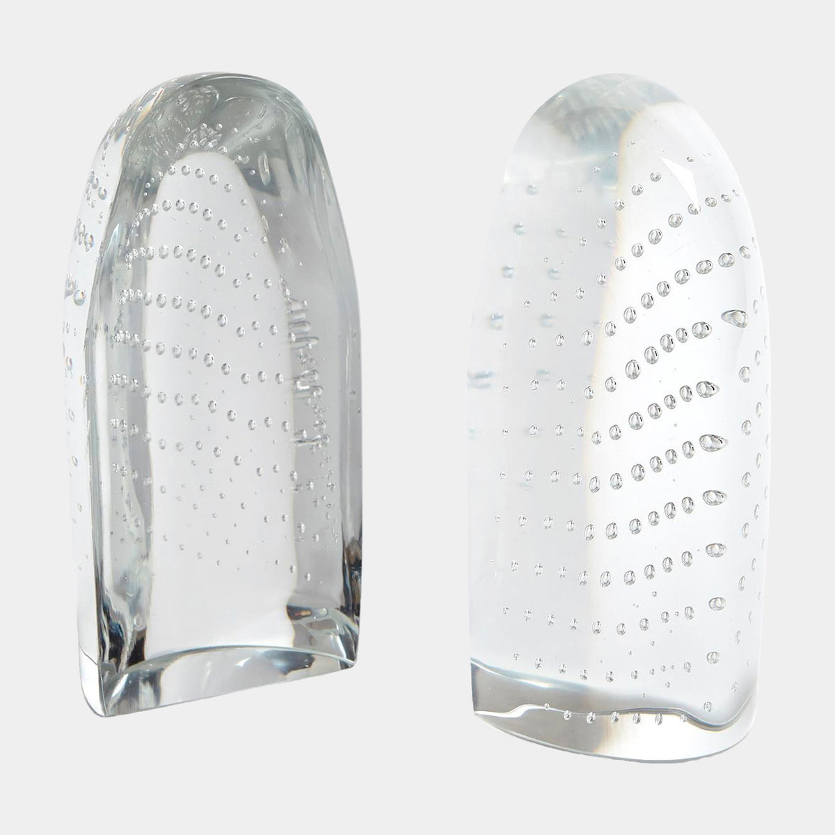 Iceberg Bookends-Dewdrop Clear