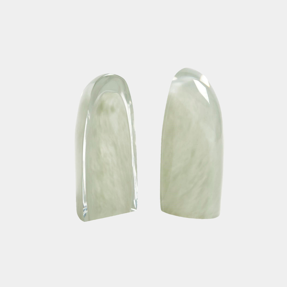 Iceberg Bookends-Smoke