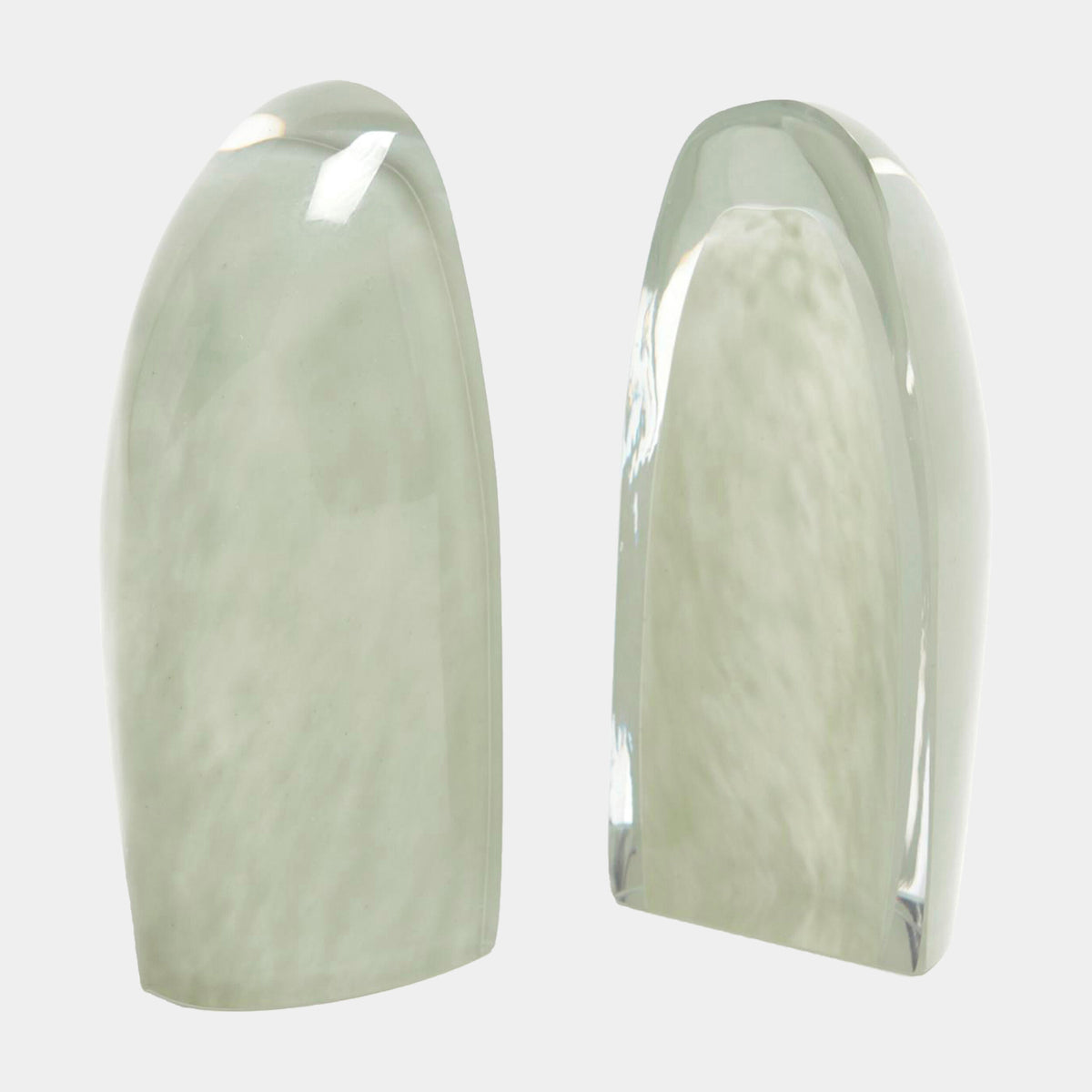 Iceberg Bookends-Smoke