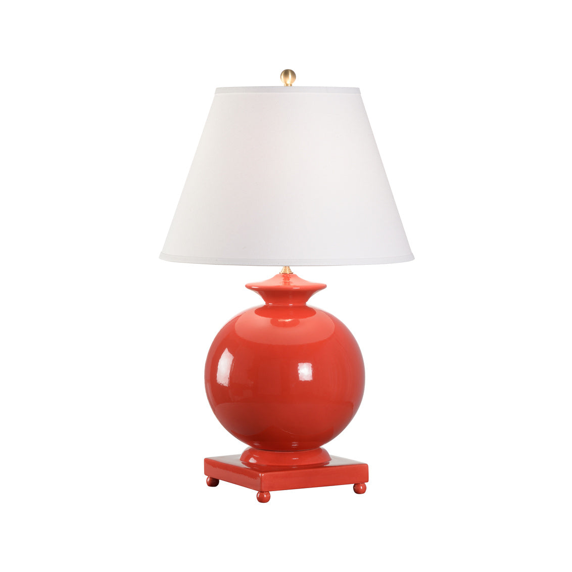 Opus Ceramic Lamp - Red in 31 / Ceramic/Porcelain - Chelsea House