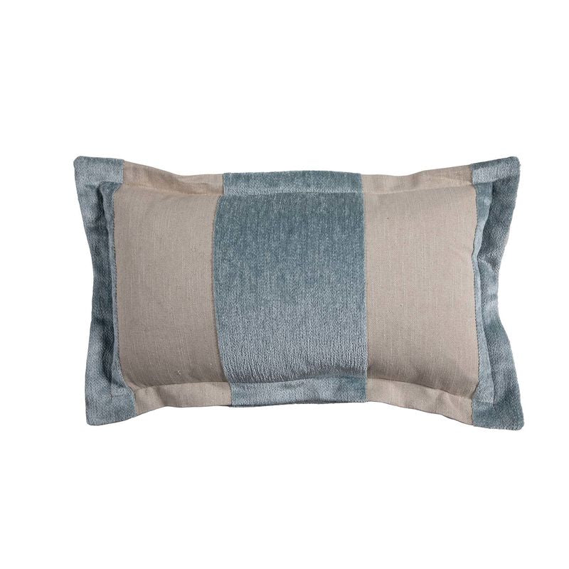 Wide Stripe Chenille Mist Feather 22x22