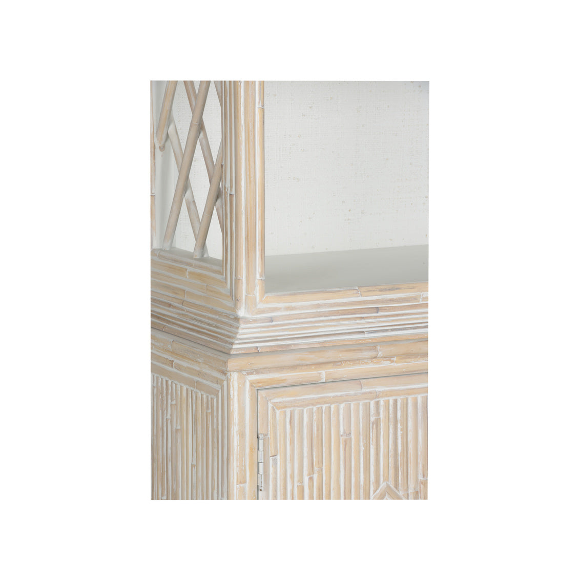 Lyford Cay Bookcase in Whitewashed / Wood - Chelsea House