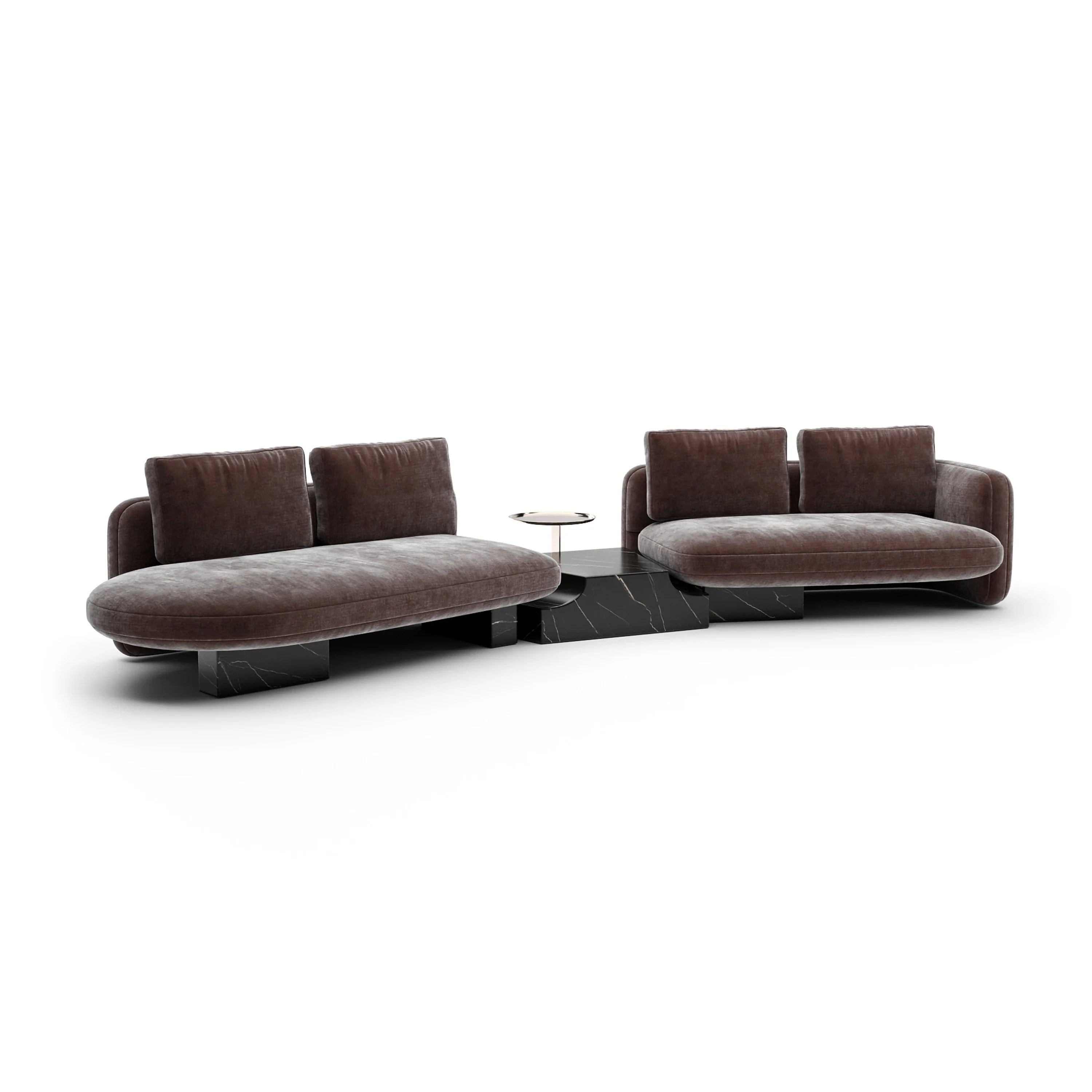 Overlap Left Bumper Sectional Dk Taupe – Sectionals by Caracole | Sutter & Vale