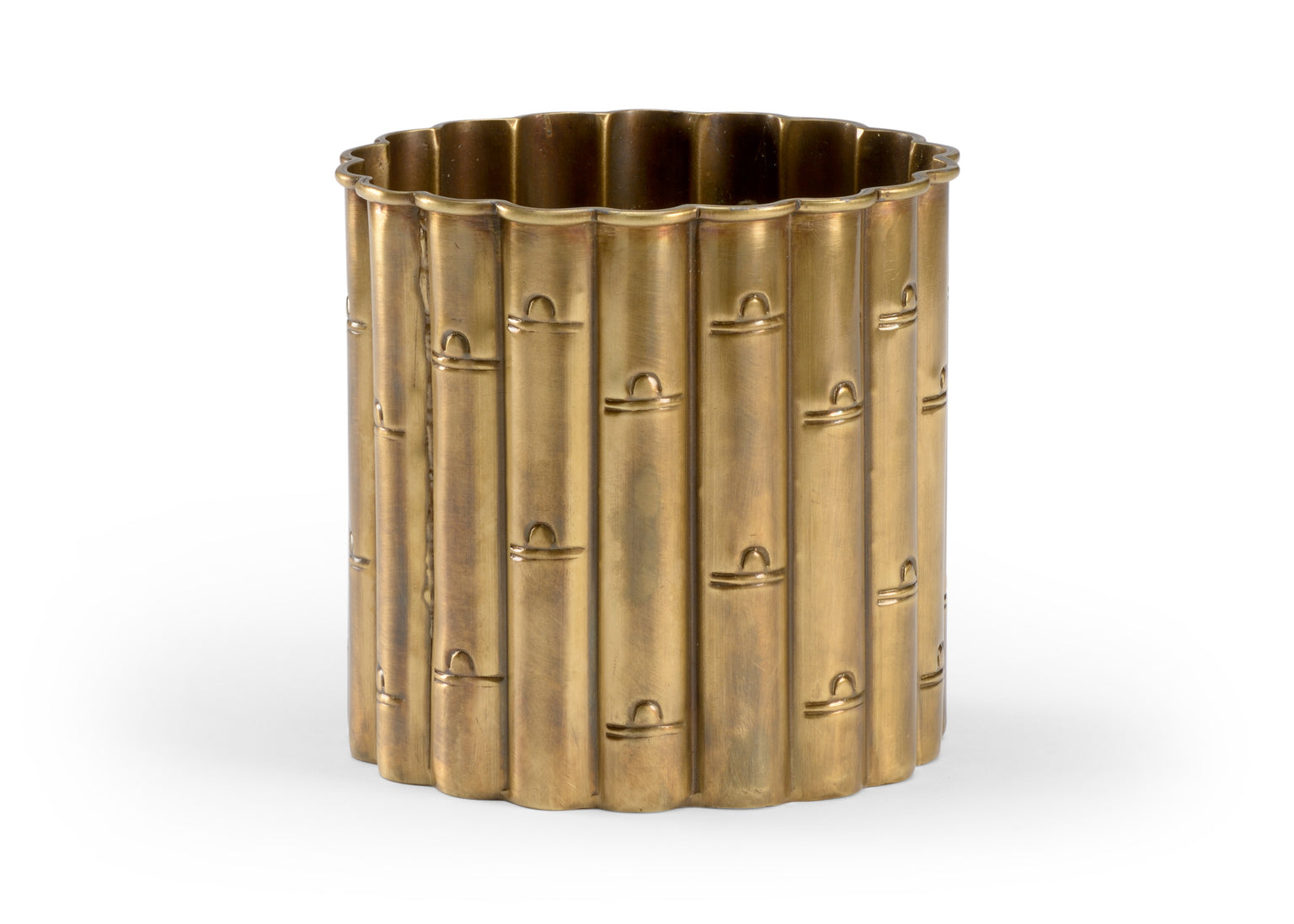 Brass Bamboo Planter (Sm)