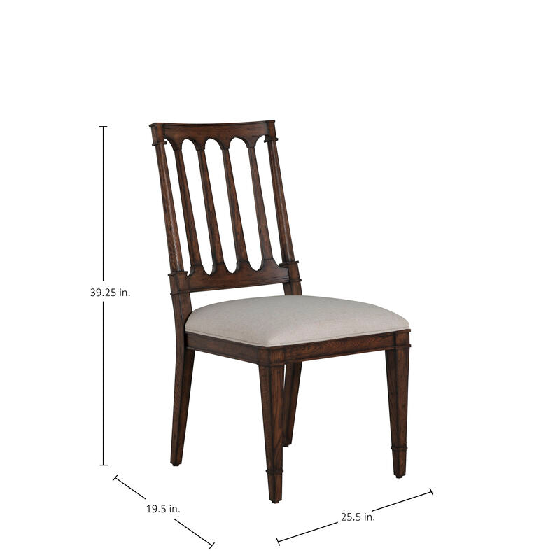 Mathis Dining Side Chair - Rustic Antique Oak
