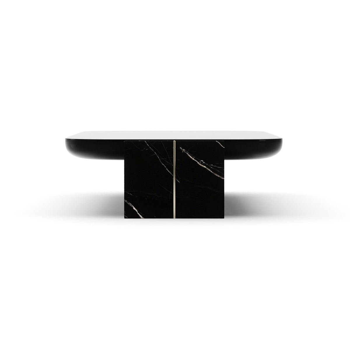 Overlap Rec Cocktail Table Dark
