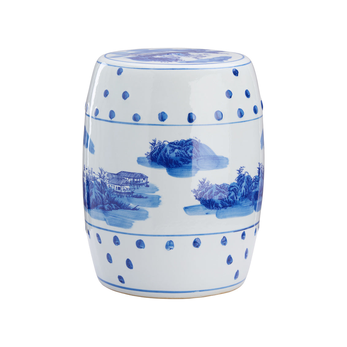 Canton Garden Seat in 15.5 / Ceramic/Porcelain - Chelsea House