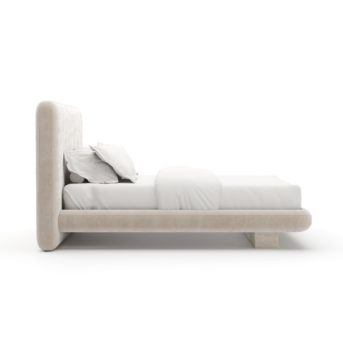Overlap Uph Qn Bed Ivory