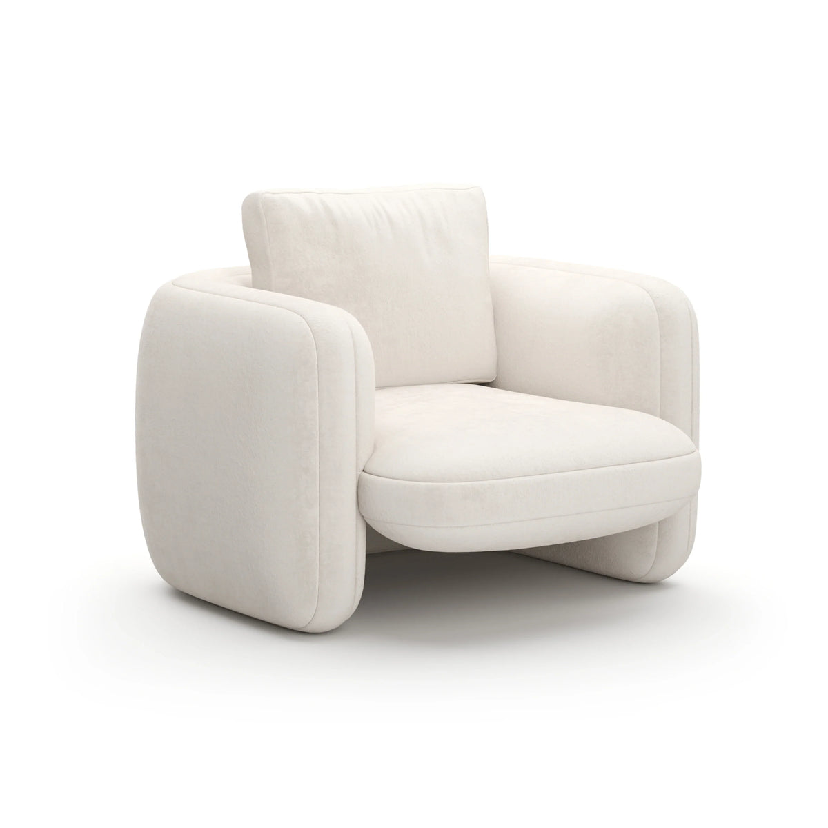 Overlap Chair Ecru