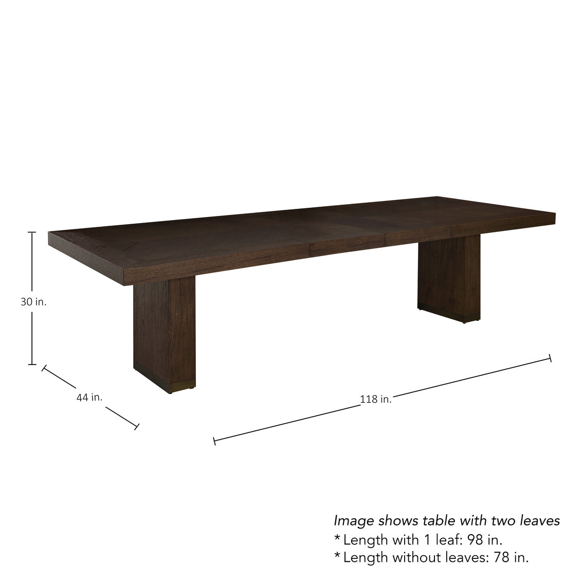Highland Extension Dining Table - Dusk