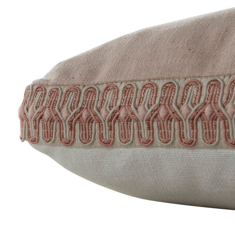 Boxed Blush Feather 24x24
