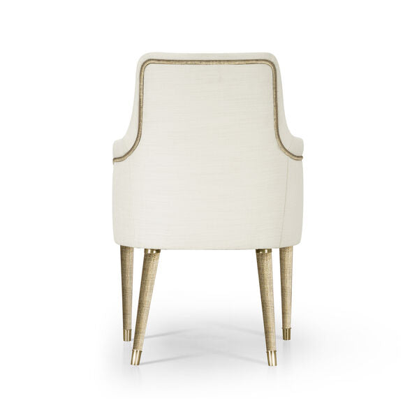 Shoal Linen & Grasscloth Host Chair