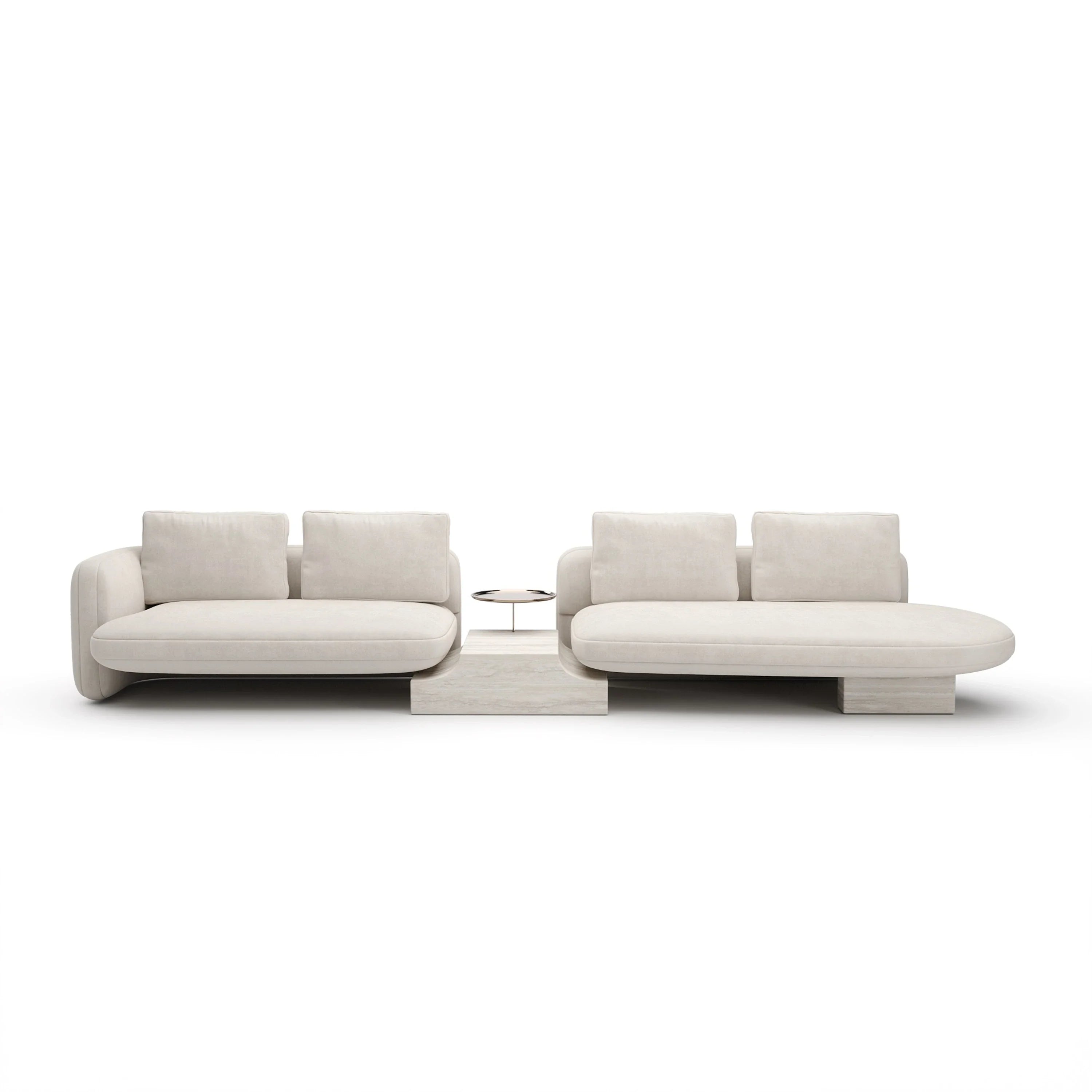 Overlap Right Bumper Sectional Ecru – Sectionals by Caracole | Sutter & Vale