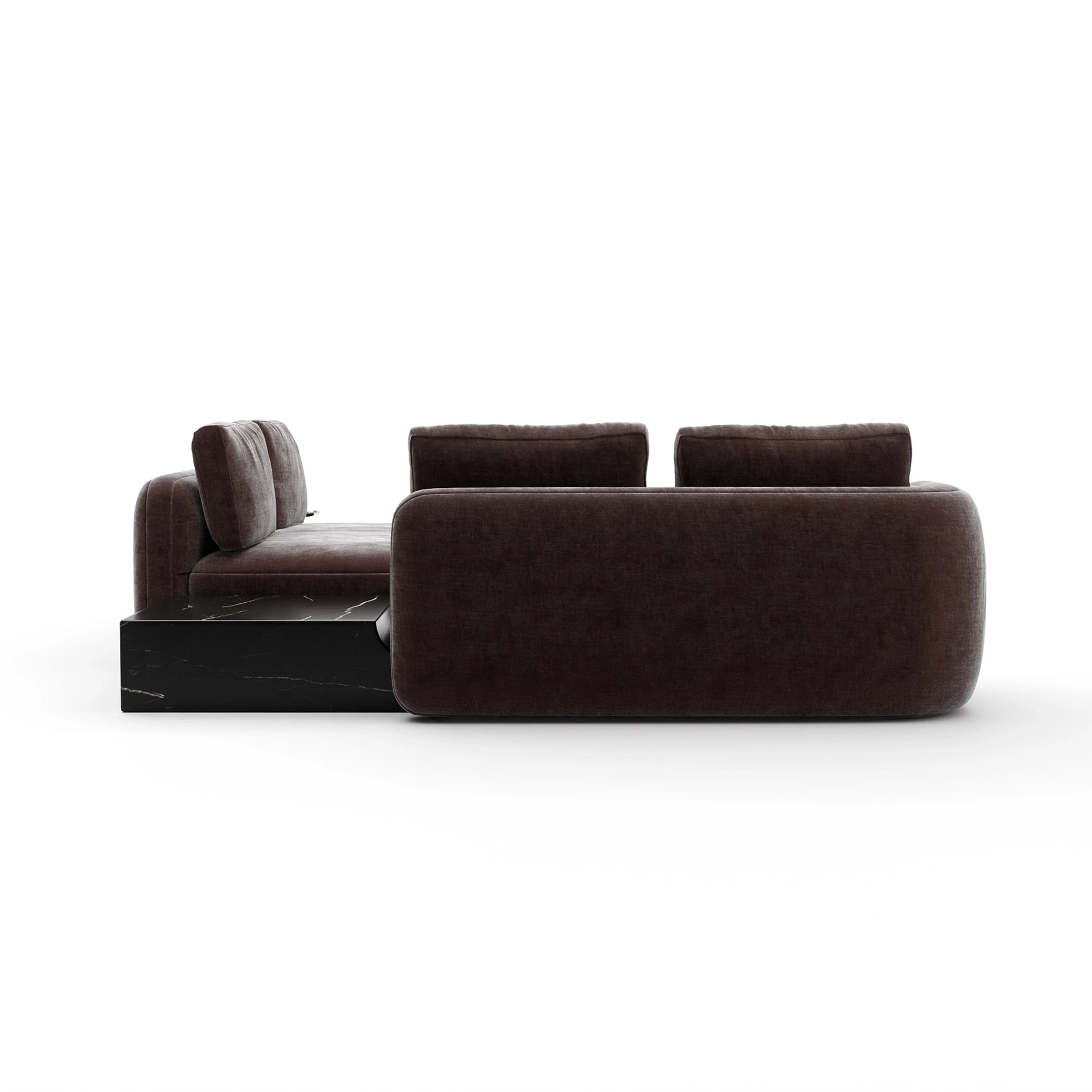 Overlap Wedge Sectional Dk Taupe – Sectionals by Caracole | Sutter & Vale