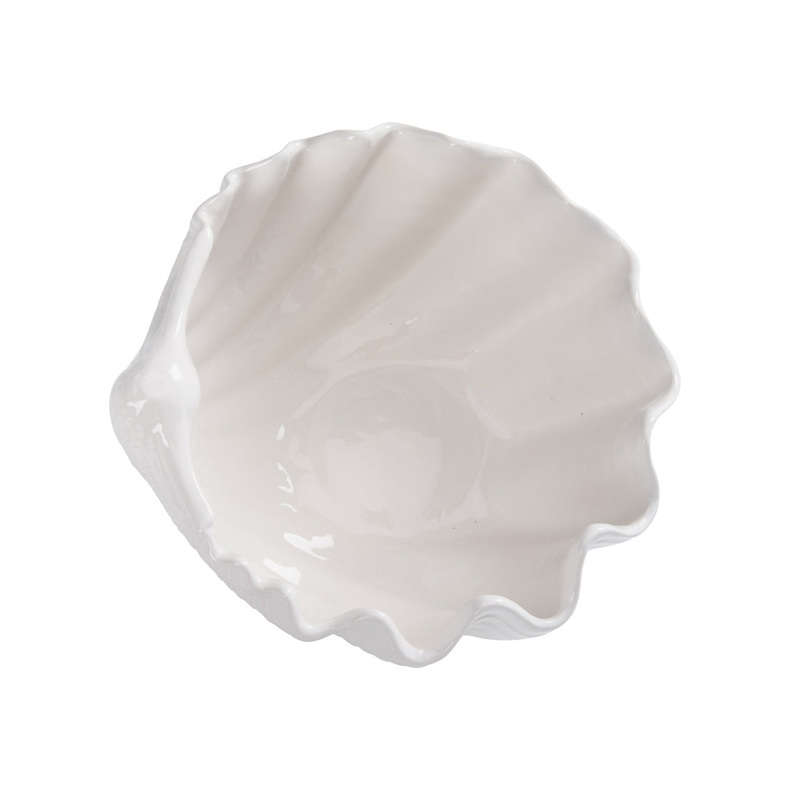 Venus Oyster Bowl (MD) in White Glaze / Ceramic/Porcelain - Chelsea House