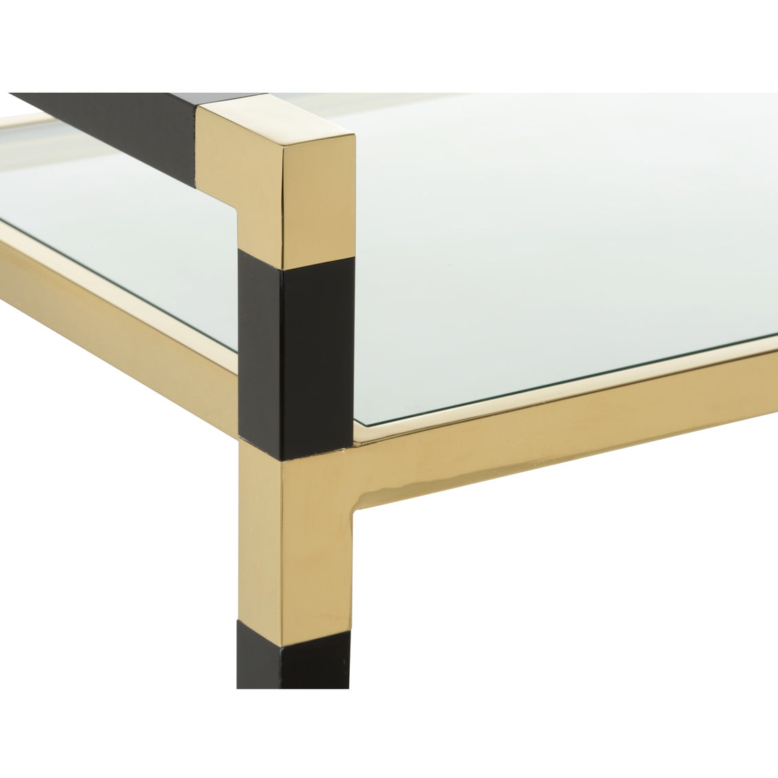 Acrylic Bar Cart - Black/Brass in 35 / Acrylic - Chelsea House