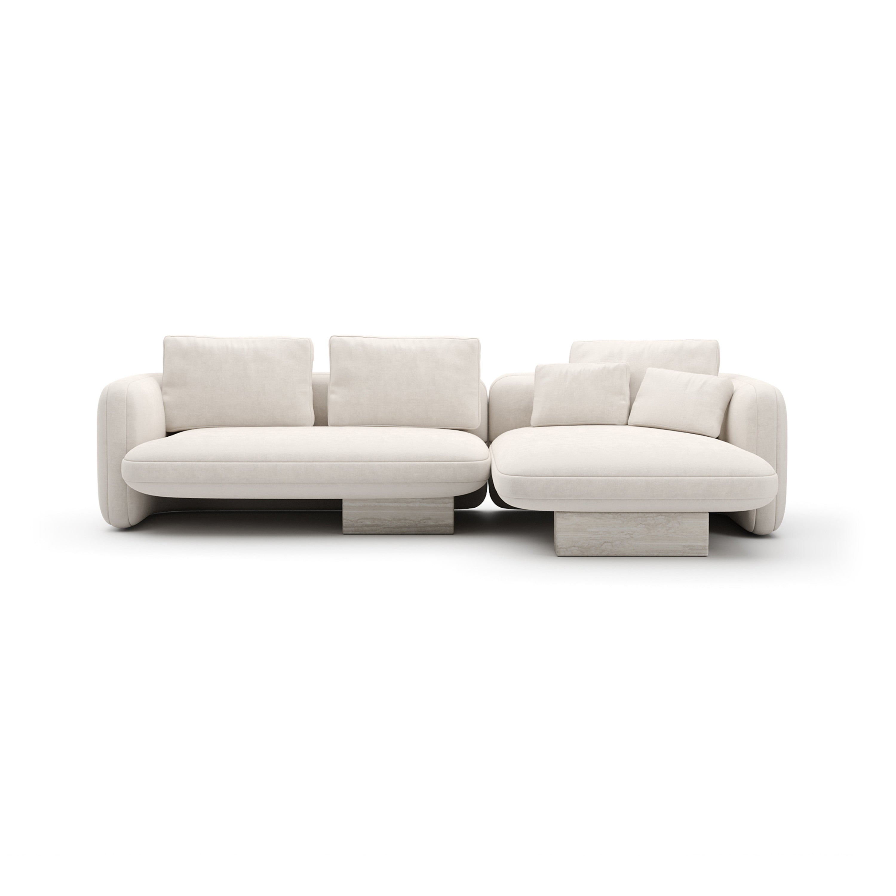 Overlap Right Chaise Sec Small Ecru – Sectionals by Caracole | Sutter & Vale