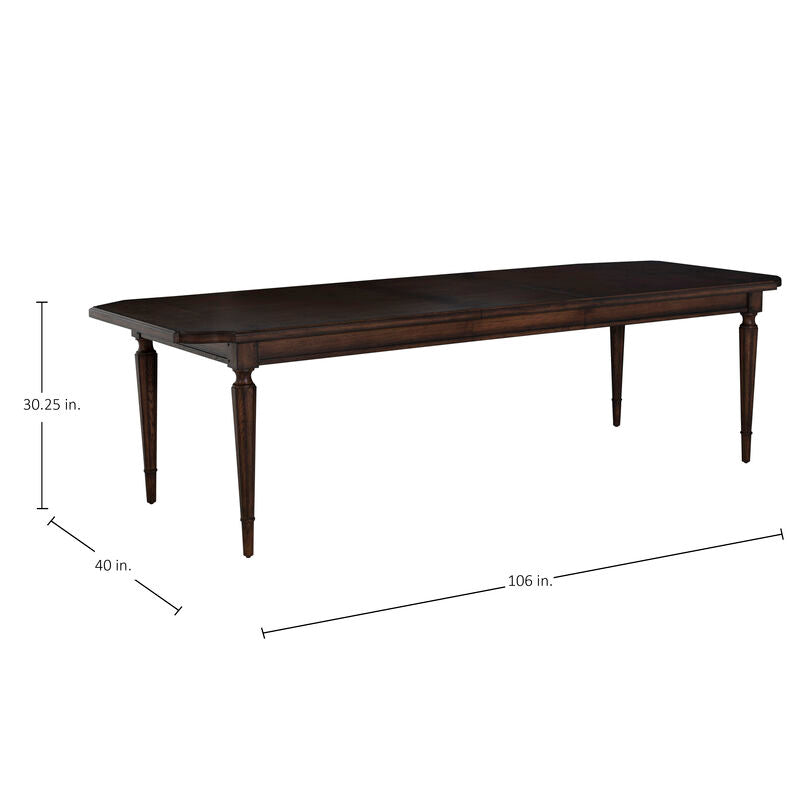 Mathis Extension Dining Table - Rustic Antique Oak