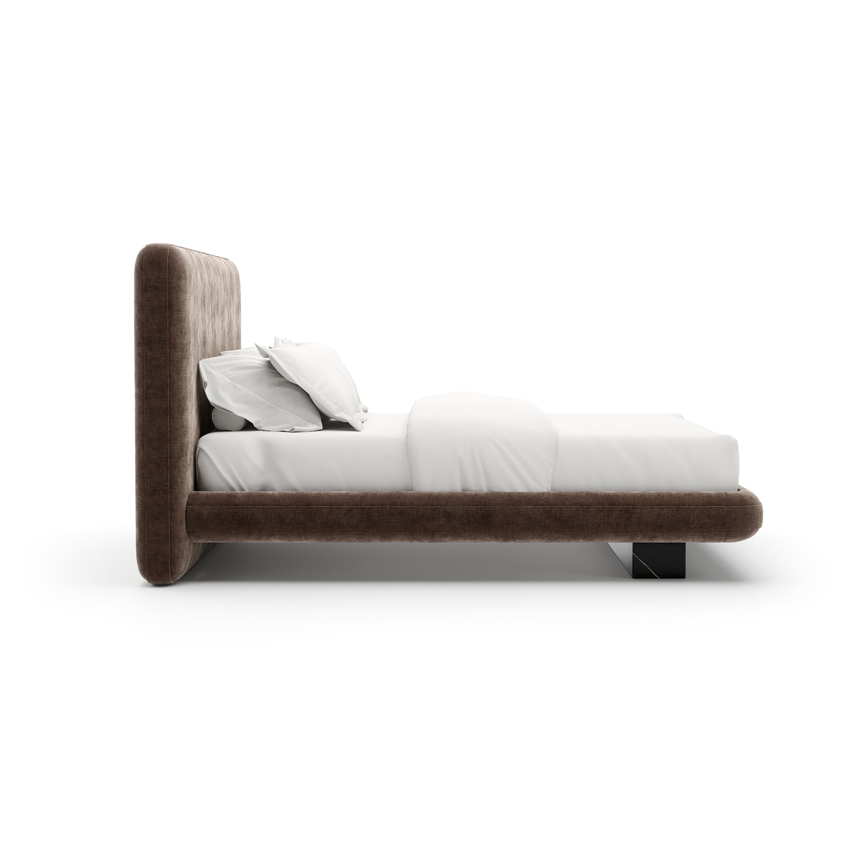 Overlap Uph Qn Bed Dark Taupe – Beds by Caracole | Sutter & Vale