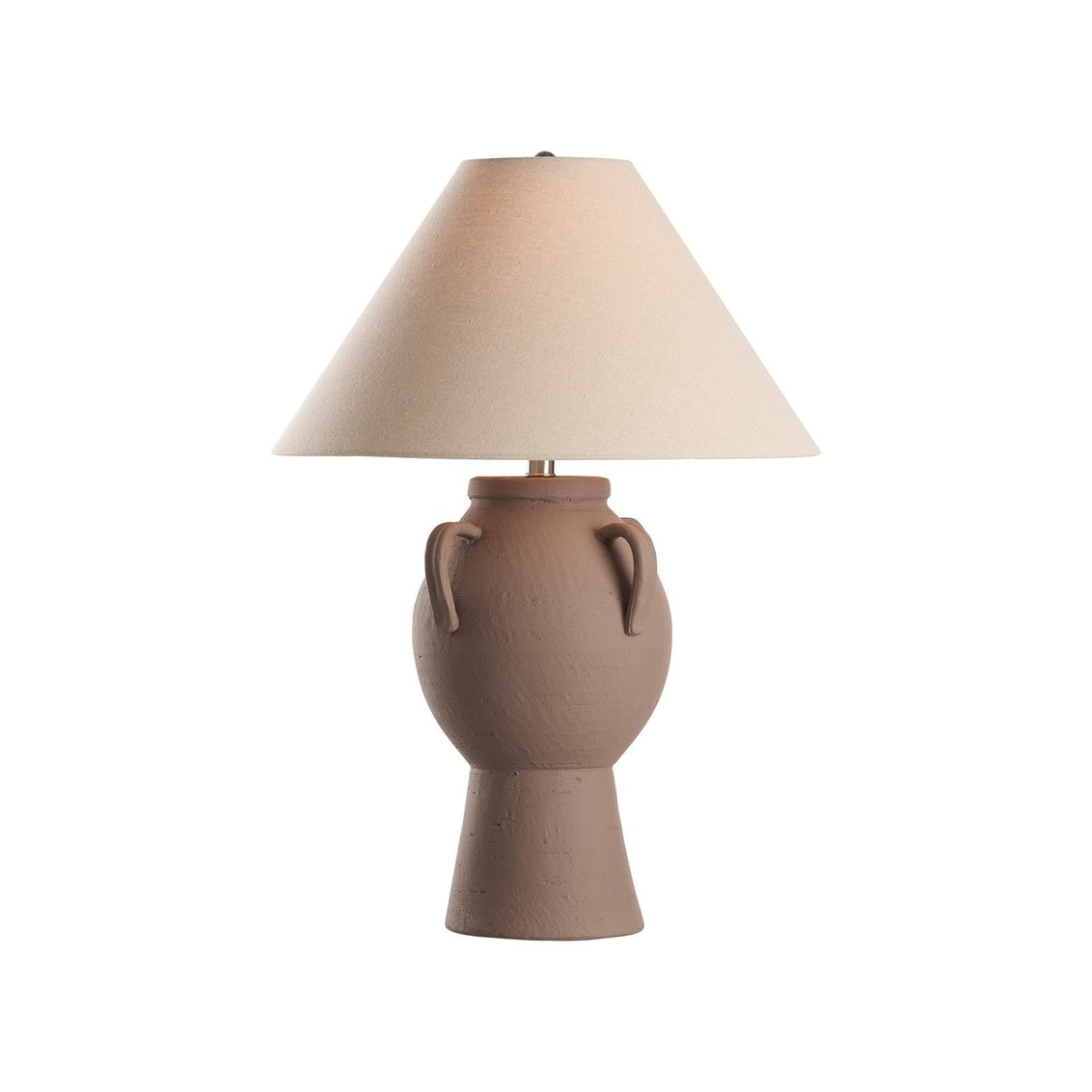 Noor Table Lamp in Taupe Glaze / Ceramic/Porcelain - Chelsea House