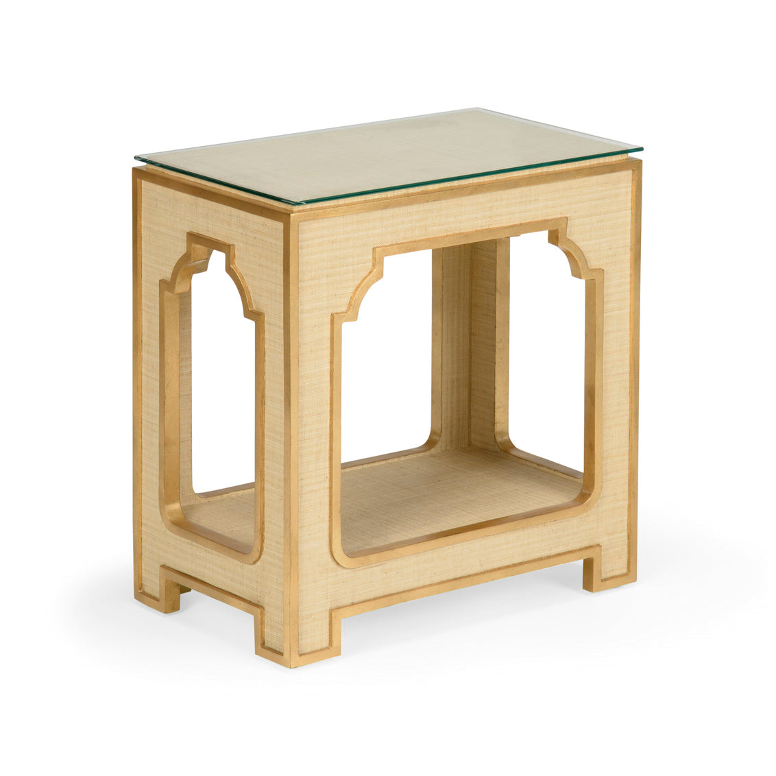 Yangon Side Table - Natural in 24.5 / Raffia - Chelsea House