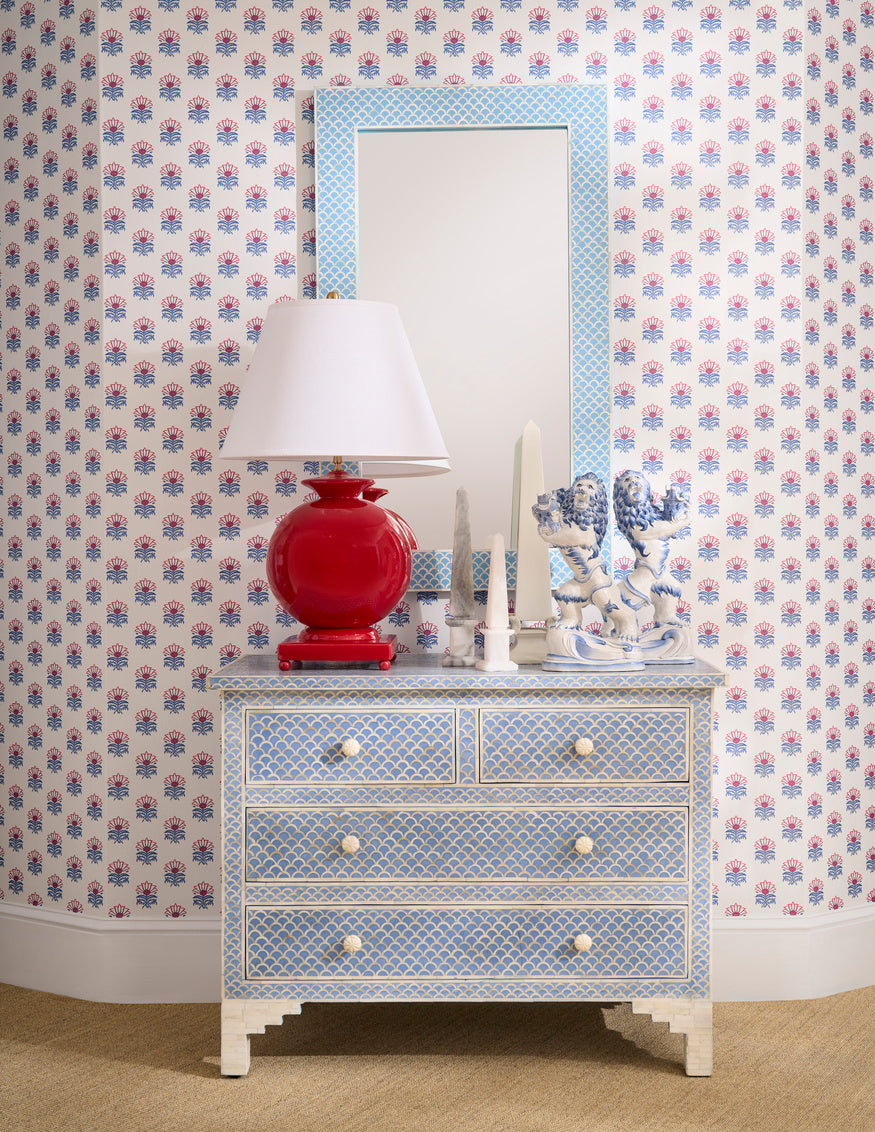 Opus Ceramic Lamp - Red in 31 / Ceramic/Porcelain - Chelsea House