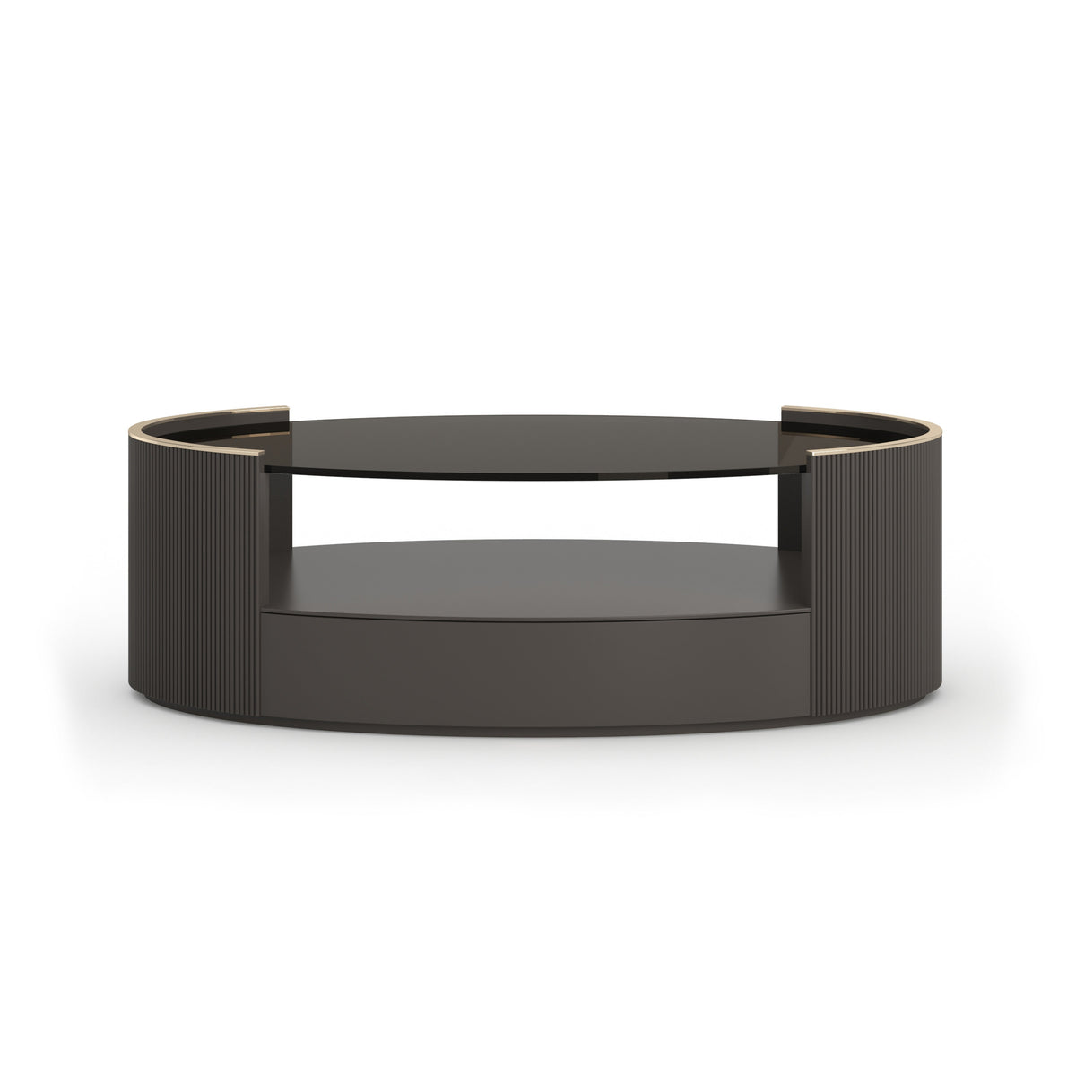 Love Oval Cocktail Table -Dark Chocolate