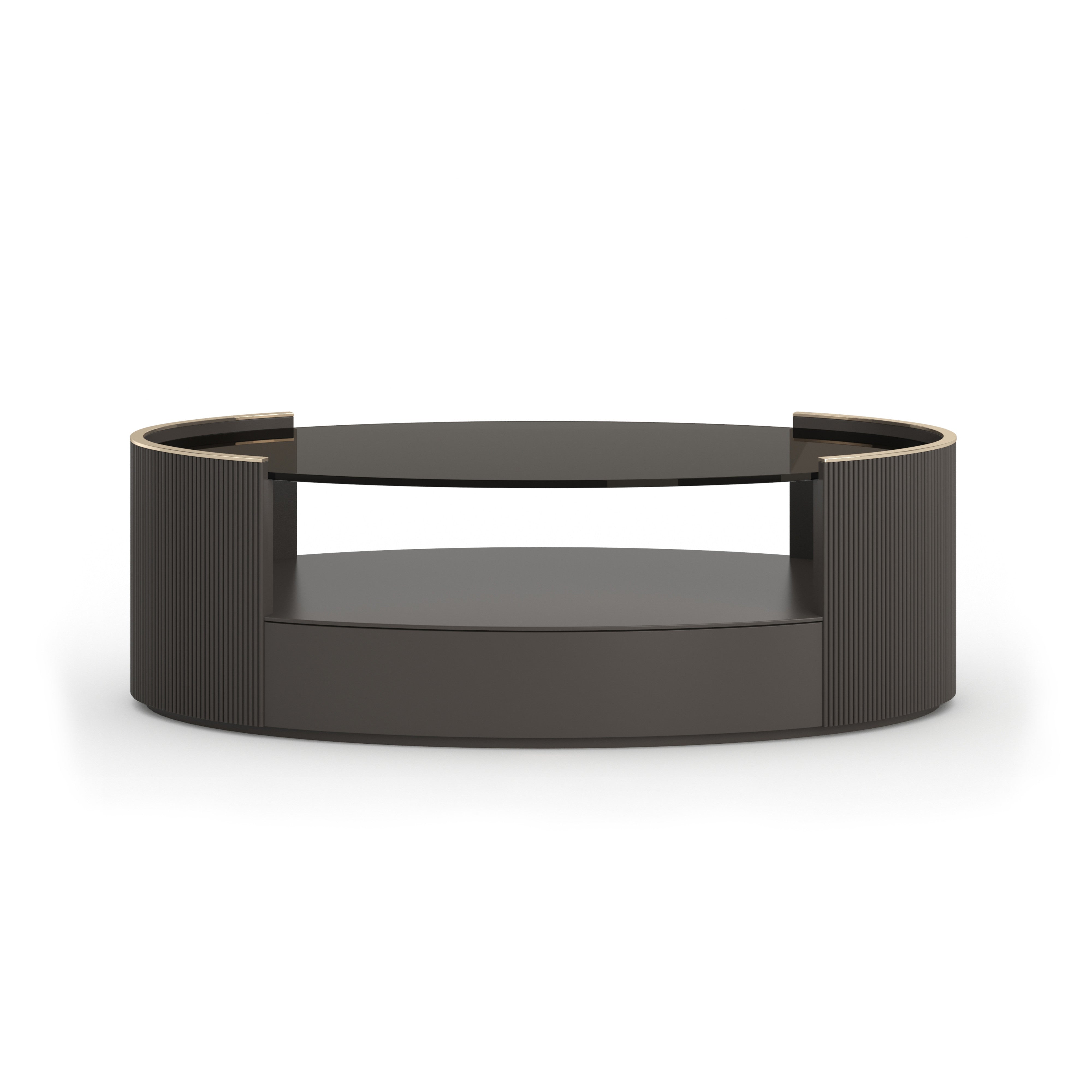 Love Oval Cocktail Table -Dark Chocolate – Cocktail Tables by Caracole | Sutter & Vale
