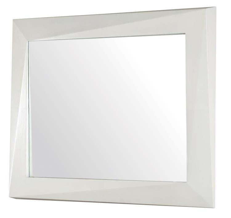 Faceted Mirror - Light Parchment