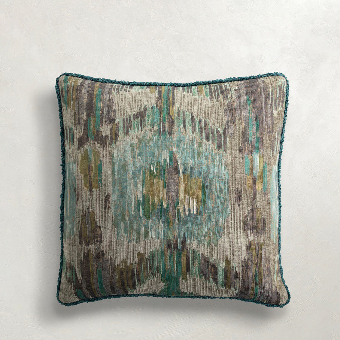 Etched Spruce Feather 18x18
