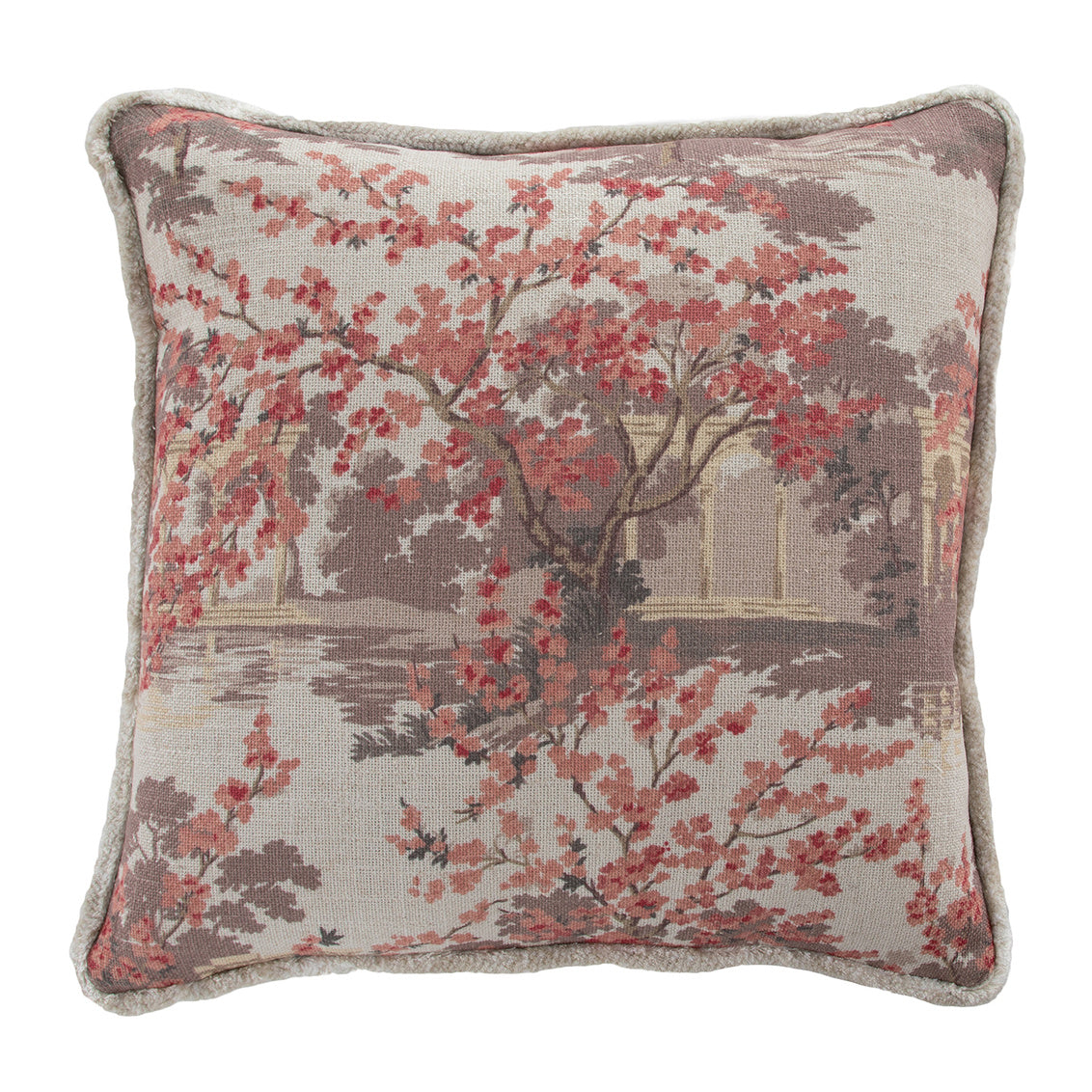 Sakura Coral Feather 24x24